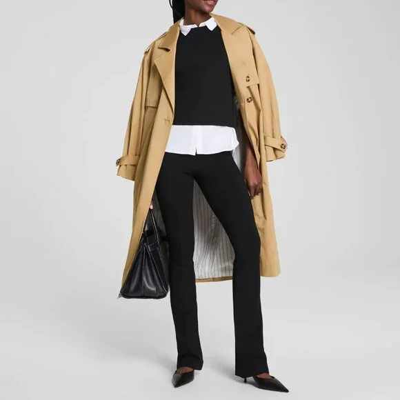 SPANX supersmooth™ PerfectFit Ponte Micro Flare Pant Slacks Classic Black S - Picture 5 of 6